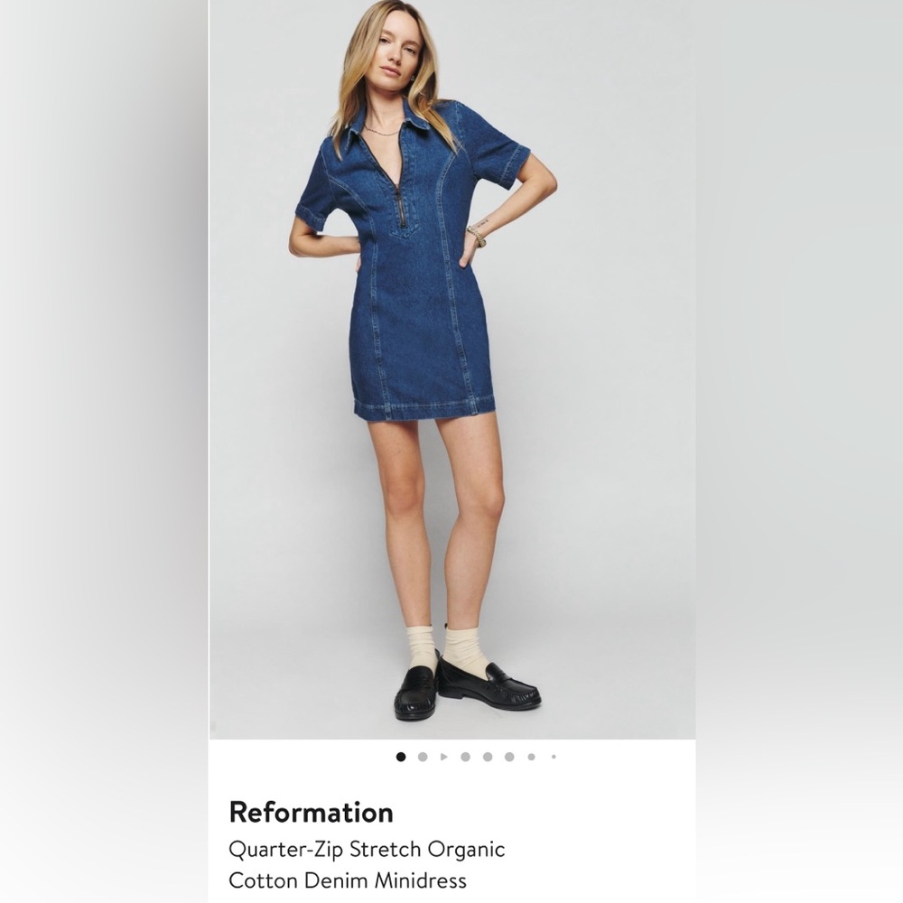 Reformation Cotton Denim Dress size 12